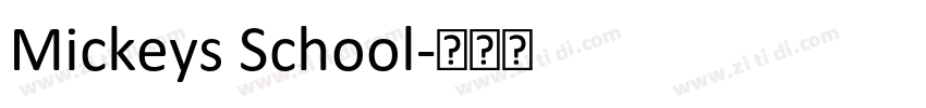 Mickeys School字体转换